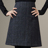 Casual Plaid A-Line Midi Skirt - liwisi