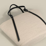 Large-capacity knitted wool tote bag