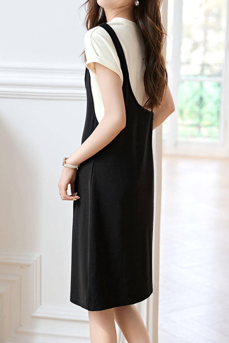 Bi-Color Asymmetrical Shift Dress Bi-Color Asymmetrical Shift Dress