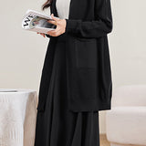Basic V-Neck Knit Cardigan - 2 Colors Available