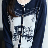 Fashion Casual Versatile Crew Neck Knit Top