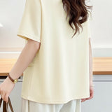 Fresh Fake Two-piece Mesh Vest Spliced T-shirt