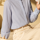 French Vintage Commuter Ruffled Stand Collar Blouse