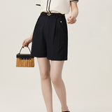 Sailor Collar Contrasting Piping Hem Sheer Blouse