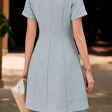 Elegant Commuter Tweed Dress