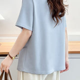 Fresh Fake Two-piece Mesh Vest Spliced T-shirt