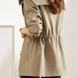 Classic Solid-color Trench Coat