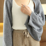 Casual Versatile Bat‑Wing Sleeve Convertible Wool Shawl