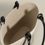 Large-capacity knitted wool tote bag