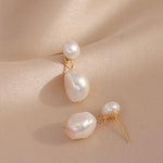 Simple and Elegant Pearl Earrings - liwisi