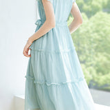 Casual Ruffle Edge Cake Dress