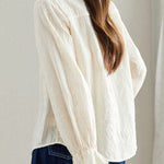Embroidered Lace Cotton Shirt - liwisi
