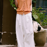 Casual Commuter V-Neck Button Knit Short-Sleeve Cardigan