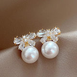 Elegant Bow Pearl Earrings - liwisi