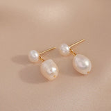 Simple and Elegant Pearl Earrings - liwisi