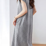 Gentle Commuter Lace Bow Knit Dress