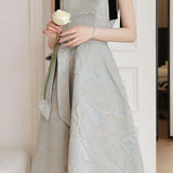 French-style elegant slip evening dress