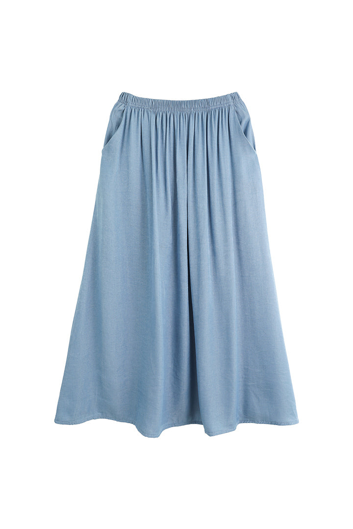 Aラインサイドポケットロングスカート　3色入 - liwisi