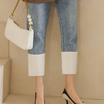 Elegant Office Pointed Color-Block High Heels - liwisi