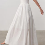 Round Neck Docking Maxi Tank Dress with Lining - 3 Colors Available