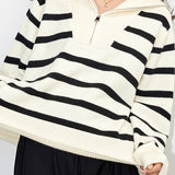 High Neck Zip Knit