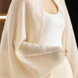Casual Versatile Bat‑Wing Sleeve Convertible Wool Shawl