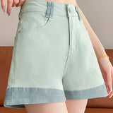 Casual Spliced A-Line Jeans - liwisi