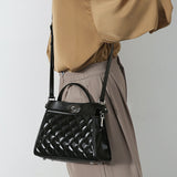 Diamond Pattern Feminine Kelly Bag - 4 Colors Available