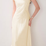 Delicate Vacation Jacquard Double-layer Dress