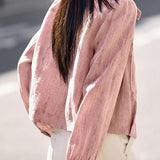 Elegant Stand Collar Cropped Cargo Jacket