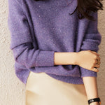 Round Neck Sequin Sweater - liwisi
