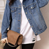 Early Autumn Casual Versatile Denim Jacket - liwisi
