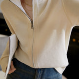 Tall Collar Classic Knit Blouson - 3 Colors Available
