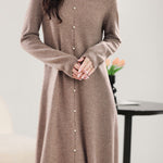 Straight-Leg Loose Knit Dress - liwisi