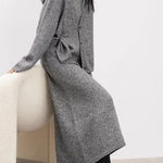Stylish Slouchy Cardigan & Dress Two-Piece Set - liwisi