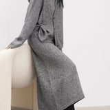 Stylish Slouchy Cardigan & Dress Two-Piece Set - liwisi