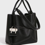 Simple Office Spliced Large-Capacity Tote Bag - liwisi