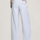 Delicate Elegant Hollow Lace Wide Leg Pants