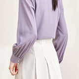 Exquisite Commuter Tie-Neck Long-Sleeve Chiffon Blouse