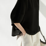 Round Neck Dolman Sleeve T-Shirt - 3 Colors Available