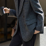 Elegant Commuter Double‑Breasted Wool Blazer