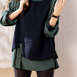 Irregular fake two tops