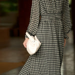 Elegant Office Plaid High-Waisted A-Line Dress - liwisi