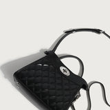 Diamond Pattern Feminine Kelly Bag - 4 Colors Available