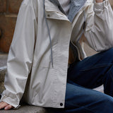 Casual Fake Two-Piece Spliced Hooded Long Sleeve Jacket