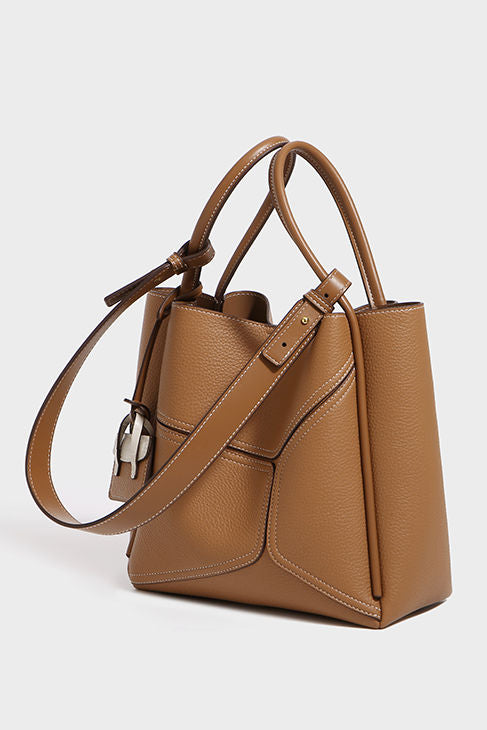 Simple Office Spliced Large-Capacity Tote Bag - liwisi