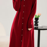 Straight-Leg Loose Knit Dress - liwisi