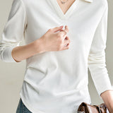 Johnny Collar Simple Design Long Sleeve Knit - 4 Colors Available