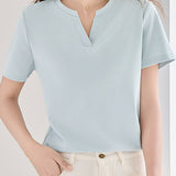 Casual Versatile V-Neck Short Sleeve T-Shirt