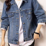 Early Autumn Casual Versatile Denim Jacket - liwisi
